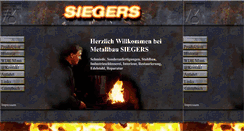 Desktop Screenshot of metallbau-siegers.de