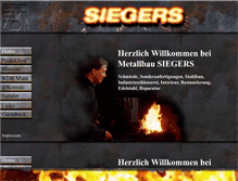 Tablet Screenshot of metallbau-siegers.de